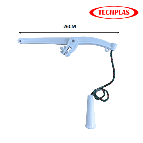 TECHPLAS PVC LEVER ARM WITH NYLON STRING