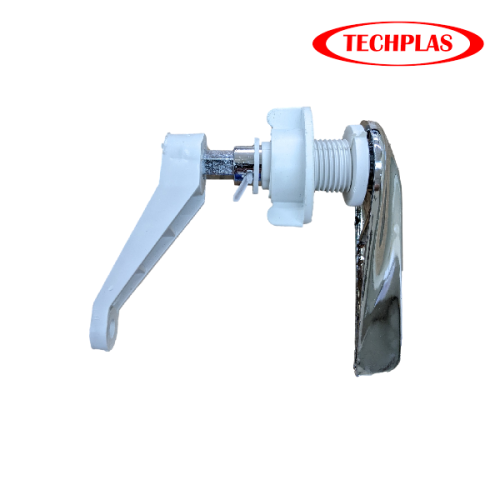 TECHPLAS CHROME LOW LEVEL HANDLE C/W METAL ROD 1002C