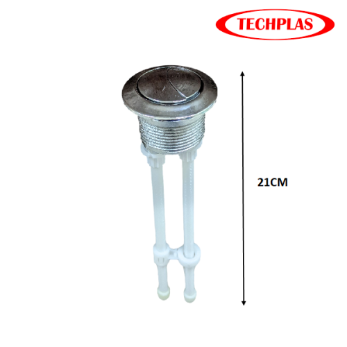 TECHPLAS 38MM CR PLATED DUAL FLUSH PUSH BUTTON - 1146