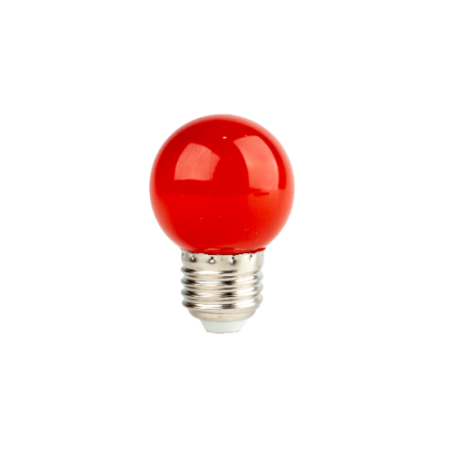 SBE 2W LED PING PONG E27 RED (G45)