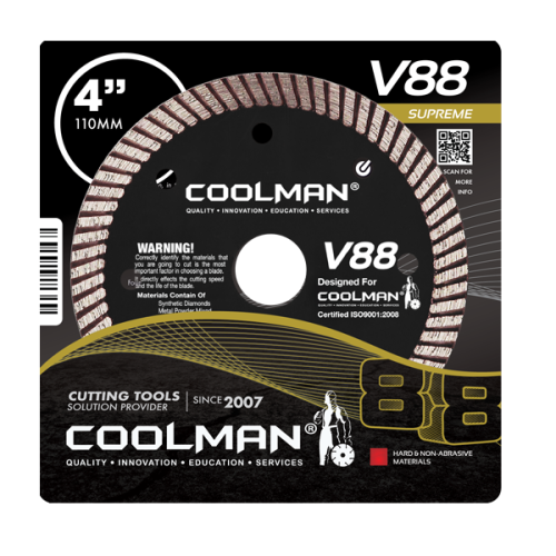 4"/110MM COOLMAN 88 SERIES CONTINUOUS TURBO BLADE V88 SUPREME