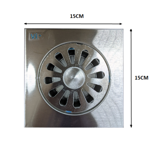 VIP BRAND 6" STAINLESS STEEL GRATING C/W HOSE OULET (6-481)