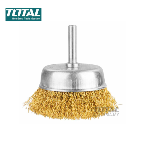 TOTAL 75MMx6.35MM CUP BRUSHES WITH SHANK (TAC33031)