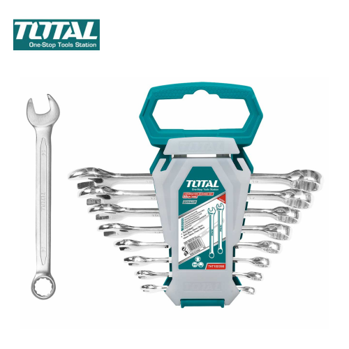 TOTAL 8PCS 6-19MM COMBINATION SPANNER SET (THT102286)